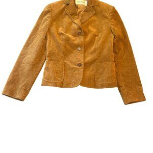 Alberto Alessandro Cacciavillani Womens Corduroy Brown Blazer Jacket Sz 44 Italy